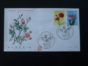 flowers FDC Algeria 1969