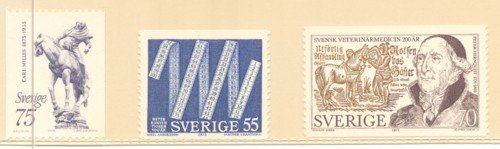 Sweden Sc 1121-23 1975 various Anniversaries stamp set mint NH