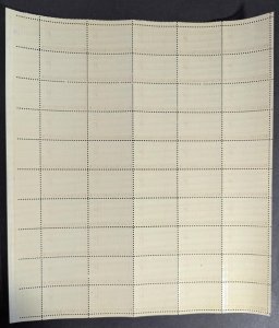 1944 USA Telegraph 3c Sheet - Scott 924 - MNH, Undisturbed OG - No Sig Flaws