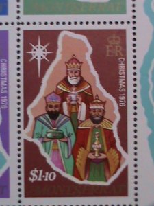 ​MONTSERRAT 1976-SC#358a CHRISTMAS SHEET-THE ROAD TO BETHLEHEM- MNH S/S VF