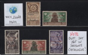 WC1_24468.ITALY-POLISH CORP IN ITALY. 1946 ovpt. cplt. set. Not in Sassone. MNH