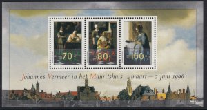 Sc# 920a Netherlands 1996 Johannes Vermeer MNH souvenir sheet S/S CV $3.25