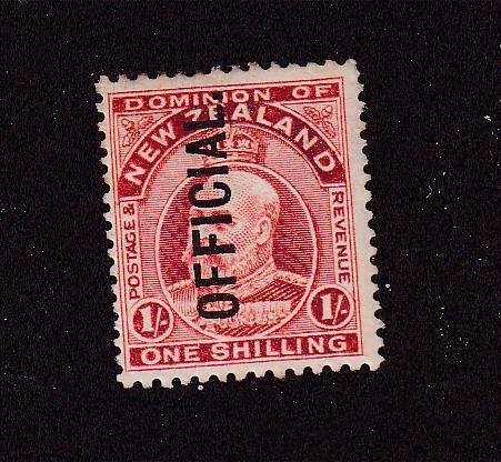 NEW ZEALAND # O37 VF-MLH KEV11 1sh OFFICIAL CAT VALUE $39 