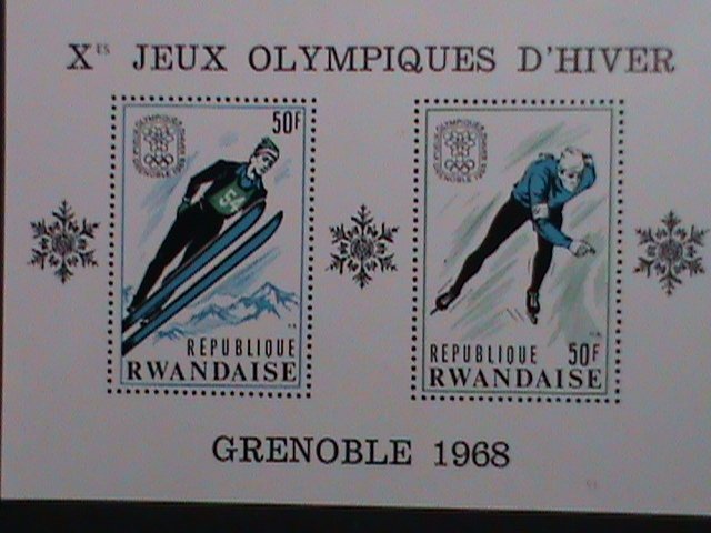 RWANDA-1968 SC#249 10TH WINTER OLYMPIC GAMES=GRENOBLE'68 MNH-S/S VERY FINE