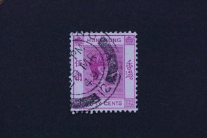 Hong Kong      Scott # 162A     50c       George VI Date      Issued 1948