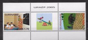 NETHERLAND COL,SURINAME 2005 UPAEP AMERICA,EDUCATION, YV 1783-4 MNH