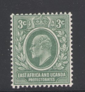 East Africa & Uganda 1907 King Edward VII 3c Scott # 32 MH