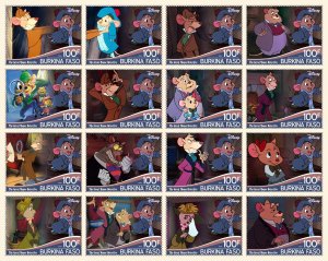 Stamps. Cartoons. Disney. 2024 year 16 stamps perforated MNH**