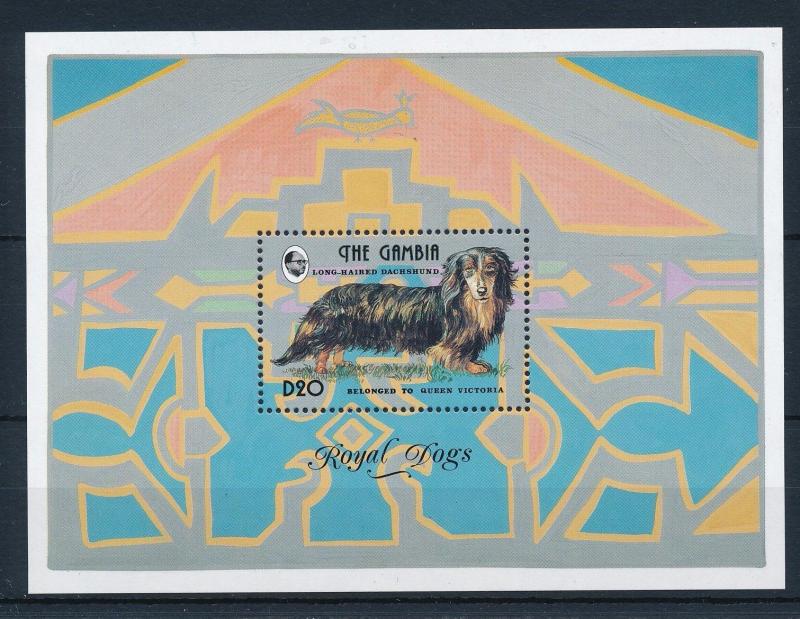[31640] Gambia 1993 Animals Royal Dog Dachshund MNH  Sheet