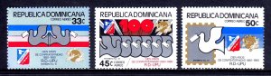 Dominican Republic - Scott #C323-C325 - MNH - Very light creasing - SCV $2.95