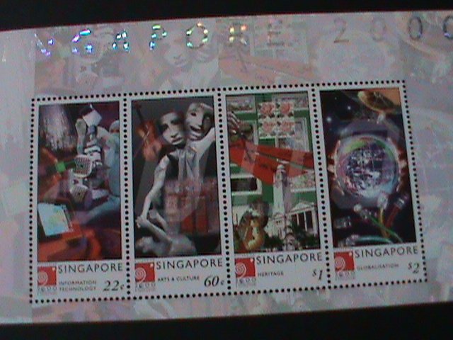 ​SINGAPORE-2000-SC#918E SINGAPORE'2000-MILIENNIUM-MNH S/S -VF-LAST ONE