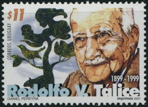Uruguay #1901 Rodolfo Tálice Biologist 11p Postage Stamp Latin America 2001 MLH