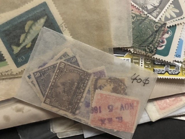 W.W. Stamps Mostly In Glassine’s VERY VERY Old Lots Of Nice Items