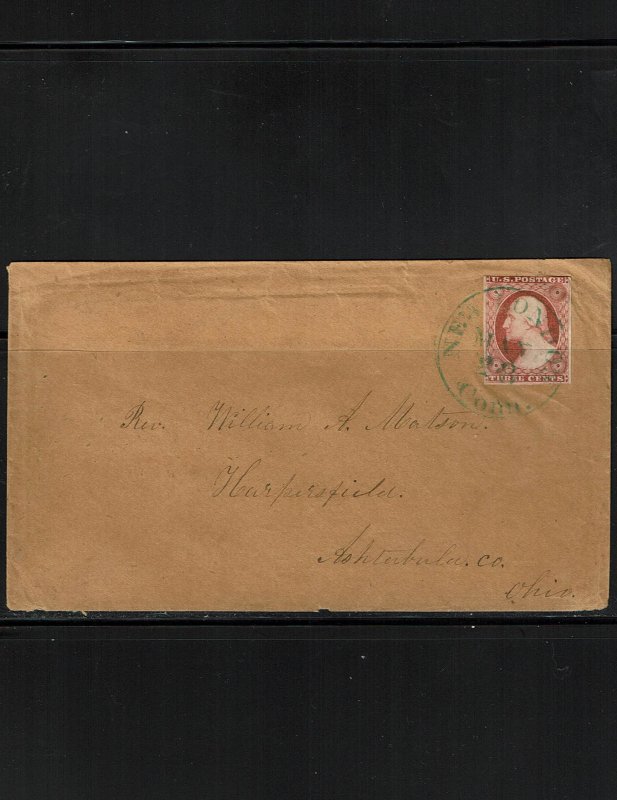 Scott #11A VF on cover. SCV - $190.00