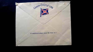 ADEN 1955 “SHIPPING LINE- UNION CASTLE” COVER TO INGERSOLL, CANADA