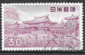 Japan 636: 30y Phoenix Hall of Byodo-in Temple, Uji, Kyoto, used, F-VF