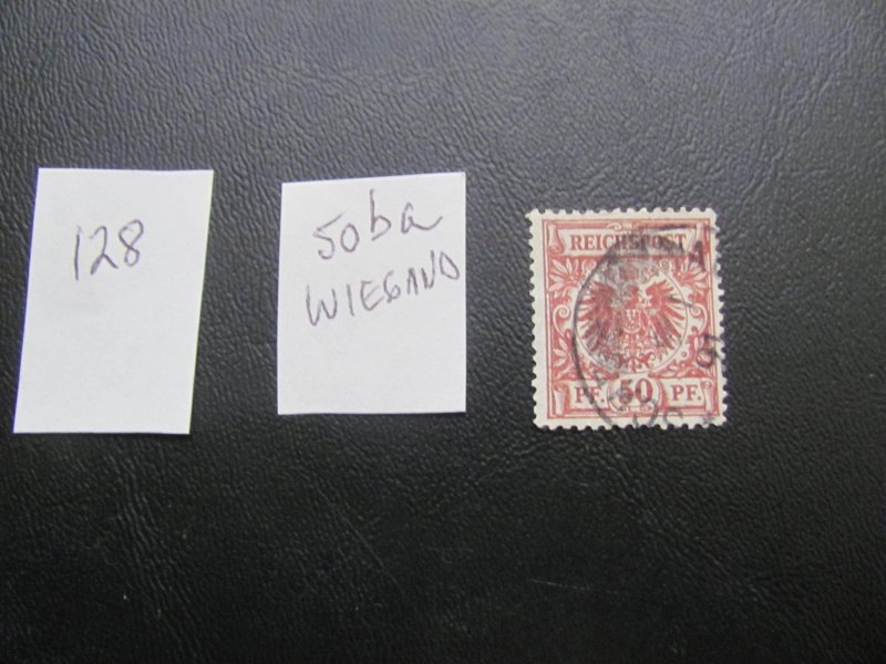 Germany 1889 USED GREAT CANCEL  SIGNED WIEGAND  MI. 50ba SC 51 VF (128)