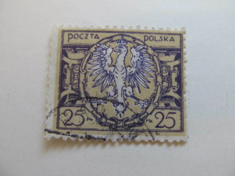 Polen Polska Poland Poland 1921-22 25m fine used stamp A13P7F21-