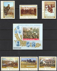 Romania Sc# 2718-2723 MNH 1977 Paintings