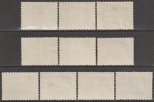 EDSROOM-19359 Iceland O53-O62 Used 1930 Short Set Officials CV$450