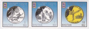 Bhutan 1996 MNH Stamps Scott 1125-1127 Sport Olympic Games Coins