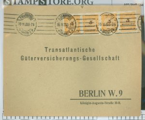 Germany  Foreign letter to US, Nov 20, 1923 - first day of rate