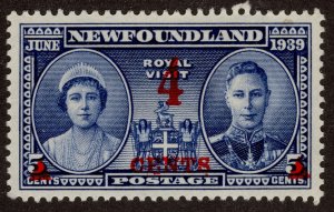 Mint Hinged 251 Royal Visit 4c on 5c