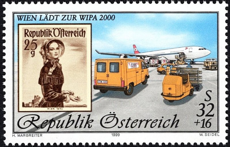 Austria 1999 MNH Stamps Scott B370 Philately Post Airplane