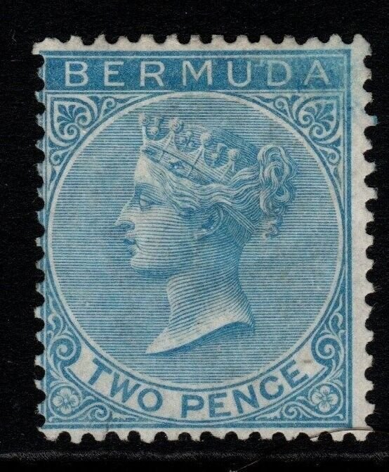 BERMUDA SG4 1877 2d BRIGHT BLUE MTD MINT 