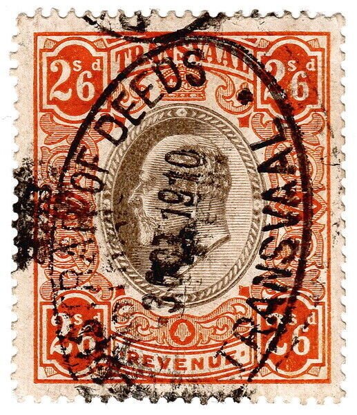 (I.B) Transvaal Revenue : Duty Stamp 2/6d