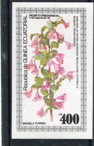 Equatorial Guinea 1977 FLOWERS s/s Imperforated Mint (NH)