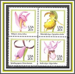US #2079a Orchids MNH
