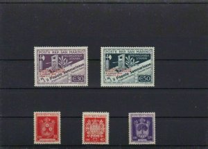 SAN MARINO  MOUNTED MINT OR USED STAMPS ON  STOCK CARD  REF R949