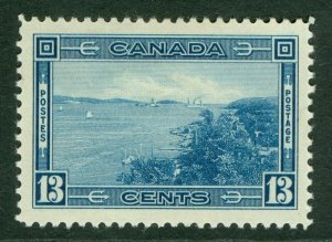 SG 365 Canada 1937-38. 13c blue. Lightly mounted mint CAT £35