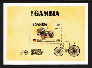 Gambia 629 Car Souvenir Sheet MNH VF