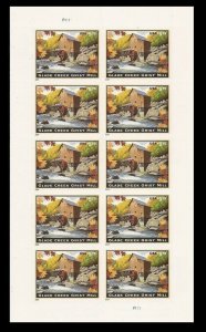 2014 US STAMP - GLADE CREEK GRIST MILL - $5.75 SHEET OF 10 - SCOTT# 4927