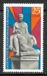 EAST GERMANY DDR 1969 Monument for Denmark War Victims Issue Sc 1149 MNH