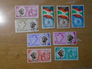 Burundi  #  25-33  used