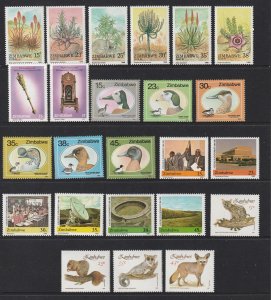 Zimbabwe x 8 MNH sets