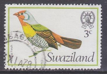 Swaziland sc#246 1976 3c Birds used