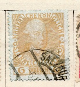 Austria 1908 Early Issue Fine Used 6h. NW-255926