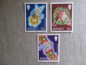 Jersey, Scott# 411-413, MNH