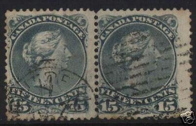 Canada #30b Elusive Used Pair