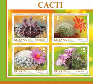 Stamps. Plants, Cactus 1+1 sheets perforated MNH**