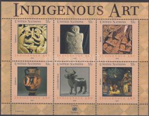 UN New York stamp Indigenous art block 2004 MNH Mi 24 WS111794