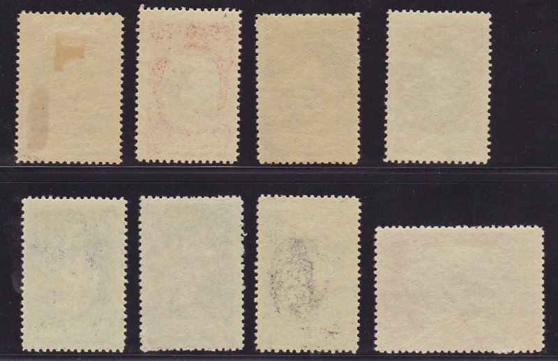 Liechtenstein 1921 Views Eight (8) Stamps in VF/VLH/mint/(*) Scott 62-69