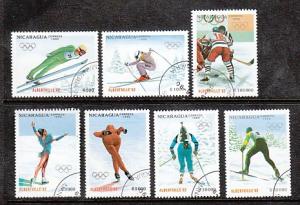 Nicaragua 1990 Winter Olympics CTO VF NH