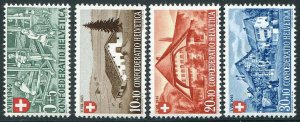 HERRICKSTAMP SWITZERLAND Sc.# B146-49 1945 Views Mint NH