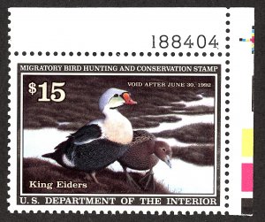 U.S. #RW58 MINT PL# OG NH