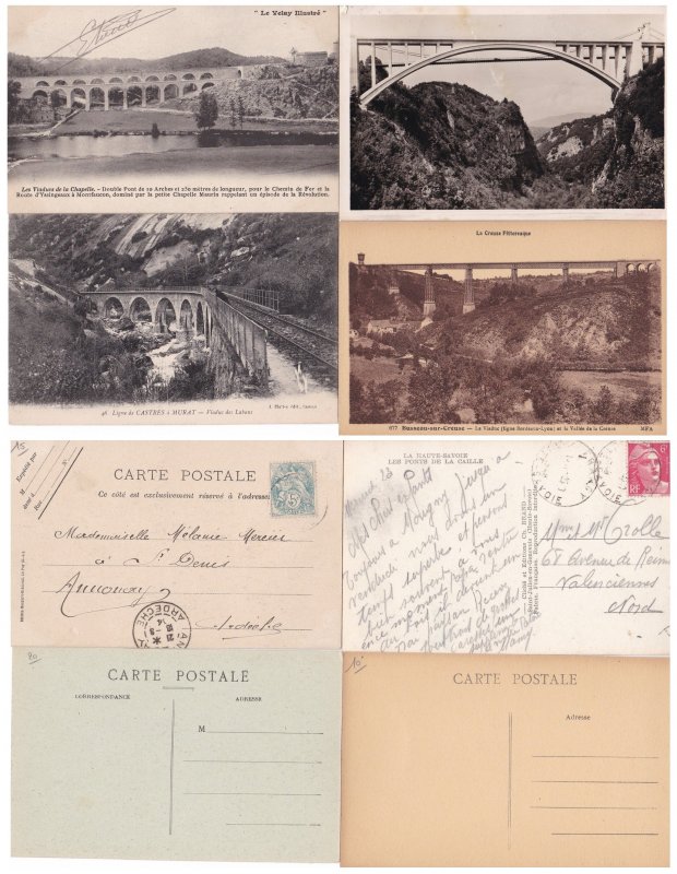 Lot 4 Postcards - France